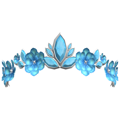 Secret Floral Fairy Tiara - Blue/Silver Roblox item