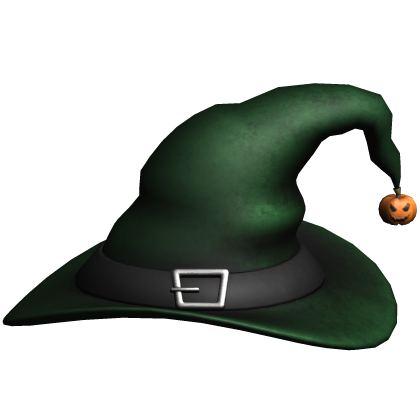 (Green) Pumpkin Witch Hat Roblox item