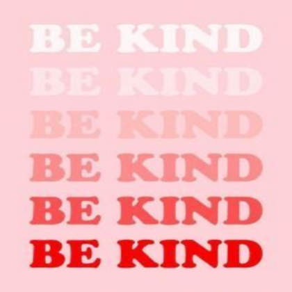 Preppy be kind poster Roblox decal