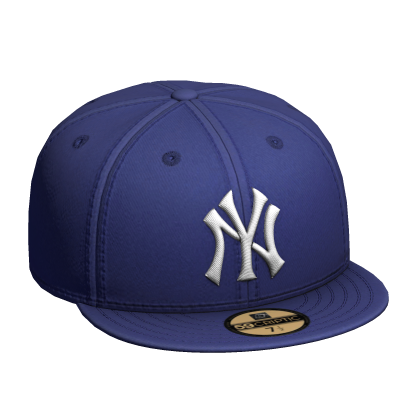 Outsized NY Fitted Cap Blue Roblox item