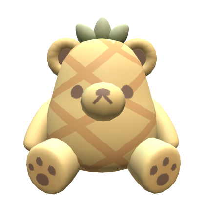 (WAIST) Kawaii Pineapple Plush Bear thumbnail