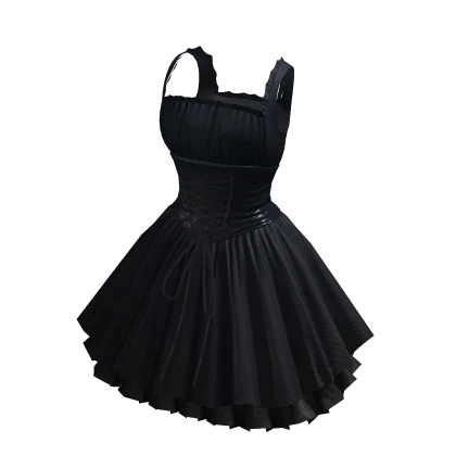 Mini Laced Gothic Dress - Black | Roblox Item - Rolimon's