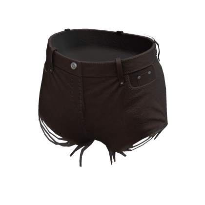 Denim Ripped Shorts - Brown thumbnail