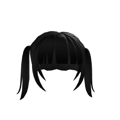 BLACK TWINTAILS PIGTAILS CUTE KAWAII COQUETTE Y2K Roblox item