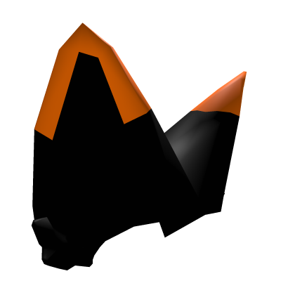 Black and orange ears