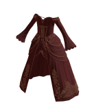Full Red dark princess dress