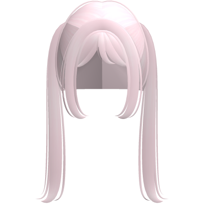 light pink emo long pigtails Roblox item