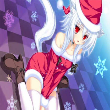 nightcore white christmas Roblox decal