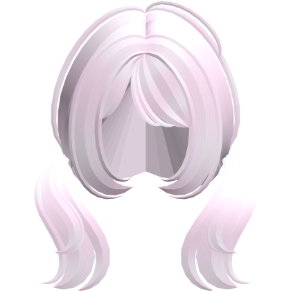 ♡⸝⸝ light pink baby doll swoopy pigtails in black
