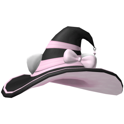 Cute Kitty Witch Hat Pink