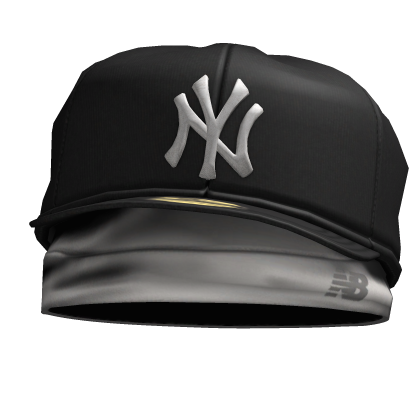 Black NYC Fitted Cap w/ NB Cap Roblox item