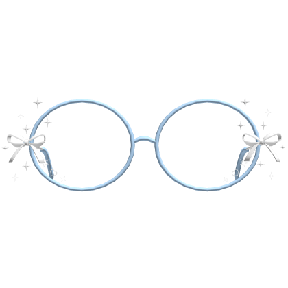 Bow Blue Glasses