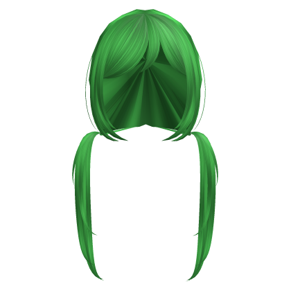Vkei Doll Messy Anime Low Twintails in Green V2 Roblox item