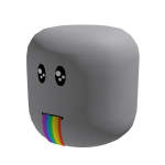 Rainbow Barf Face - Head
