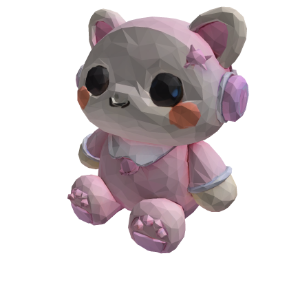 [Y2K] Pastel Pink Shoulder Plushie Pet