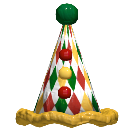 Halloween clown hat yellow