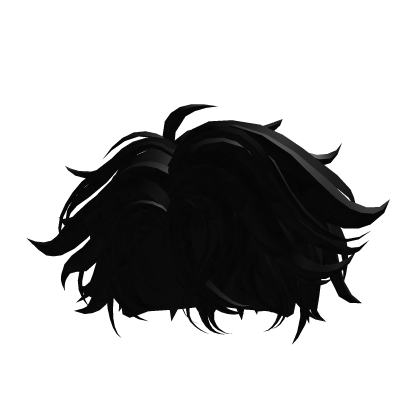 💯Anime Black Messy Hair Male Boy Emo Roblox item