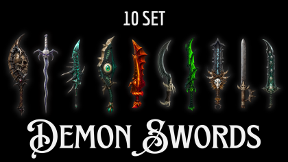 Sword System Customization Pack - DemonSword 10Set preview 2