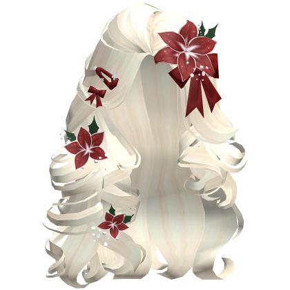 ♡ Christmas Blowout w/ Flowers (Beige)