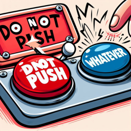 Don't touch the button