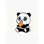 The panda’s who love pizza!