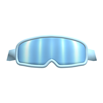 Light Blue Ski Goggles