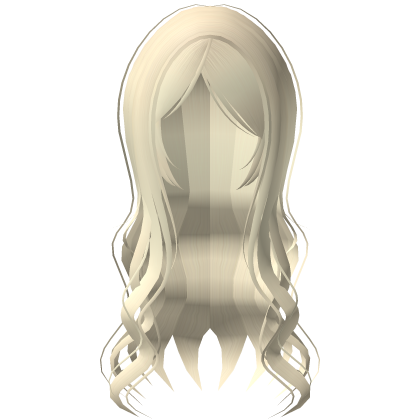 💗 sweet flowy long wavy hair pastel yellow