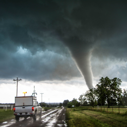 Run and hide Tornado world!
