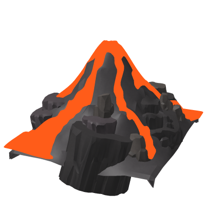 [UPDATE]Low Poly Lava Magma Volcano Mountain Rp Lo
