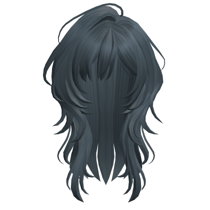 Blue Feathered Wolfcut
