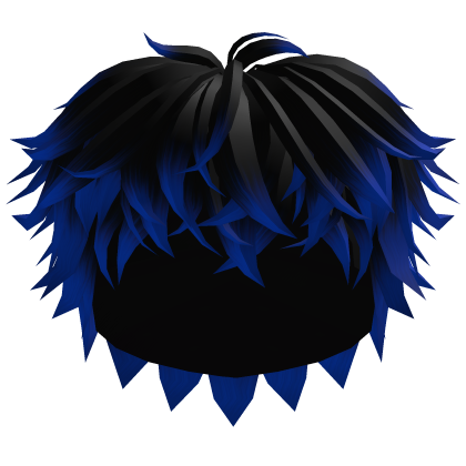 Black to Blue Messy Hair thumbnail