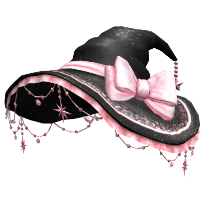 Halloween Jeweled Witch Hat w/ Bow