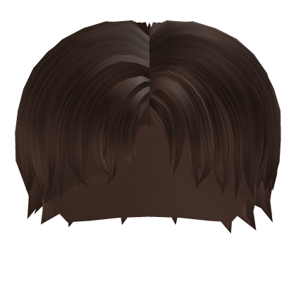 Brown Middle Parted Messy Hair