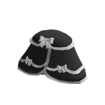 🍀Winter Bunny Cape w Bow Ribbon (Black)