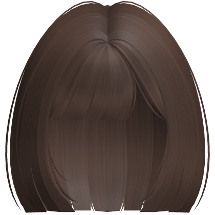 ♡ short straight anime bob hair in brown ୧