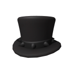 Black Spikey Top Hat