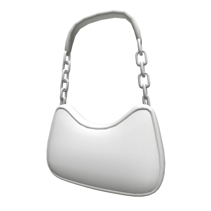 White Basic Shoulder Bag