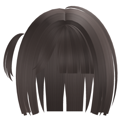 ୨୧ : kawaii ash brown bob with side pigtail