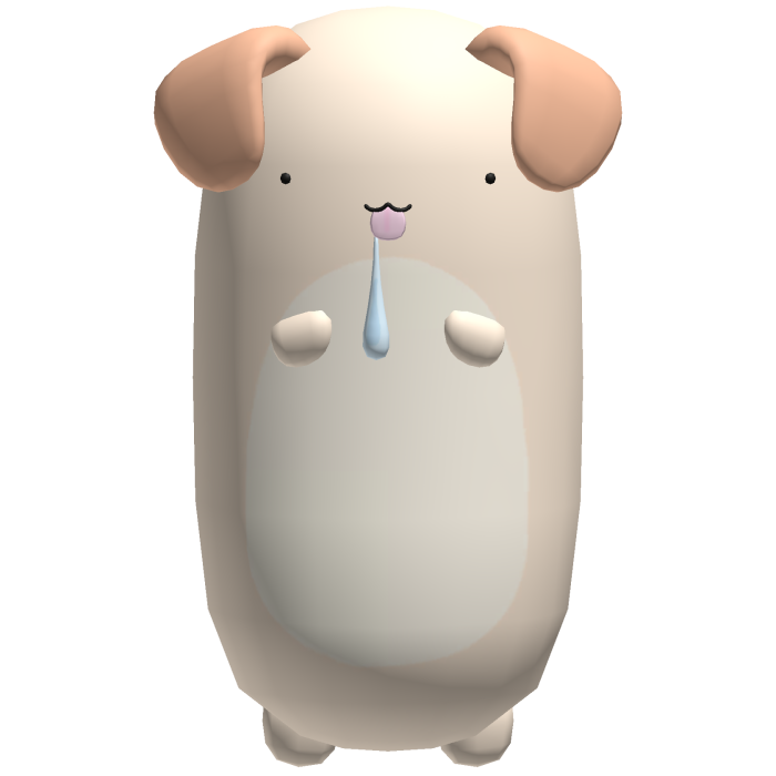  ♡ ꒰ tan holdable chubby bean dog ꒱ ♡