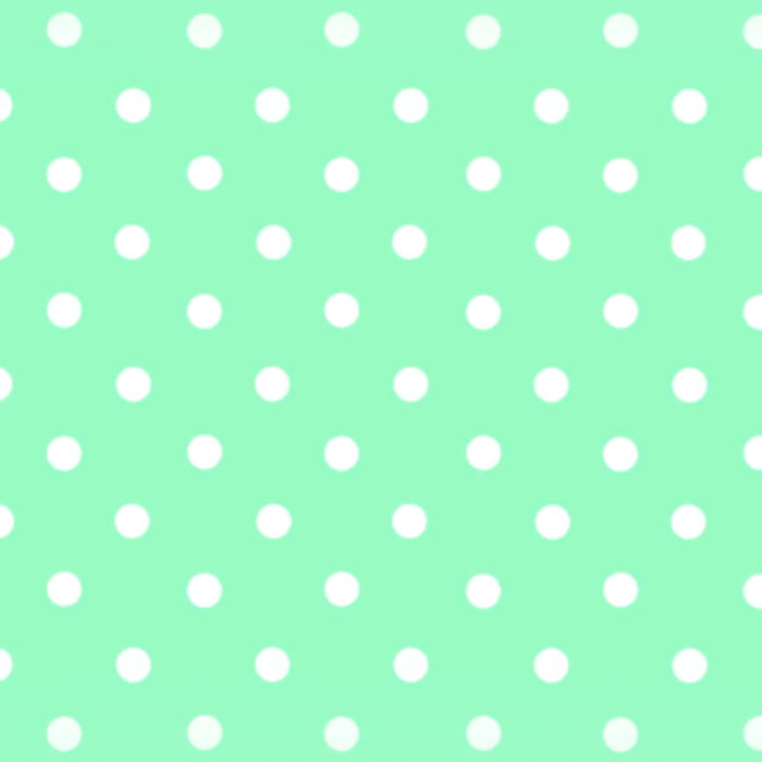 Green White Polka Dots