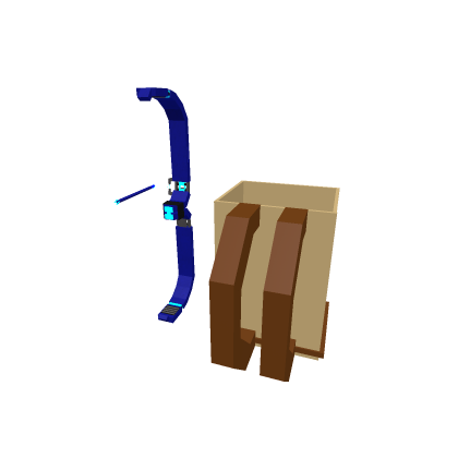 bow and arrow and bow and arrow and bag with bow a