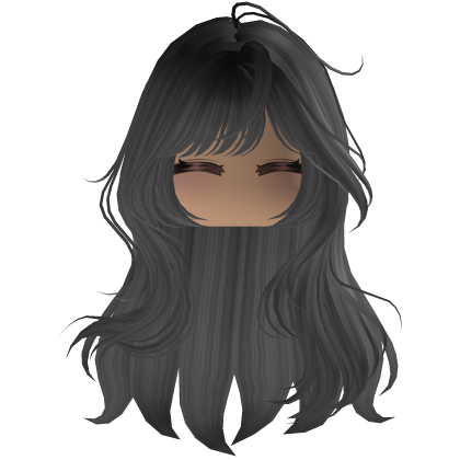 Cute emo y2k hair fluffy (gray)
