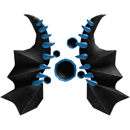 (Blue) Spiked Demon Horns