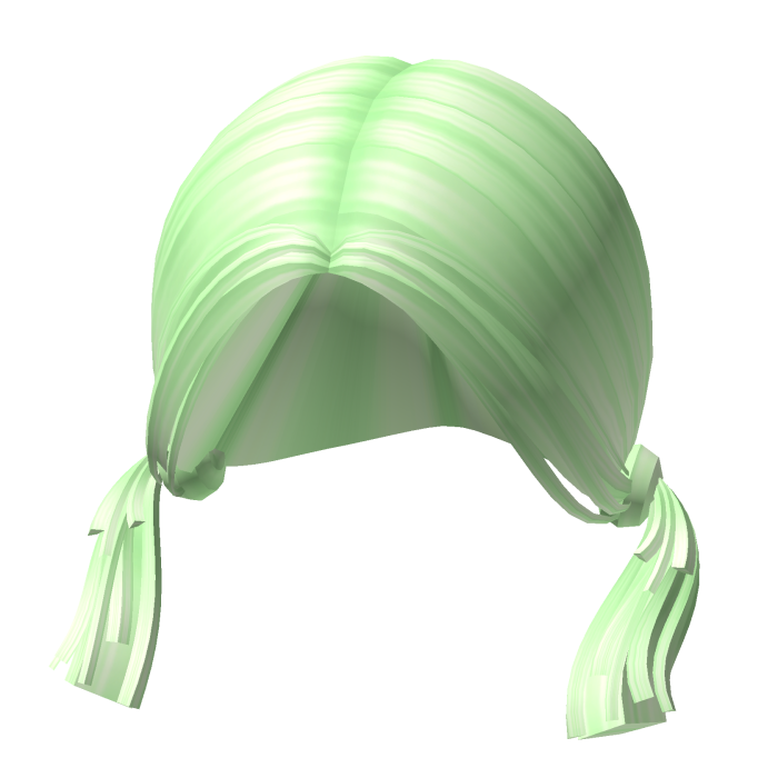 -',ৎ Cyber Shaggy Street Pigtails in Green