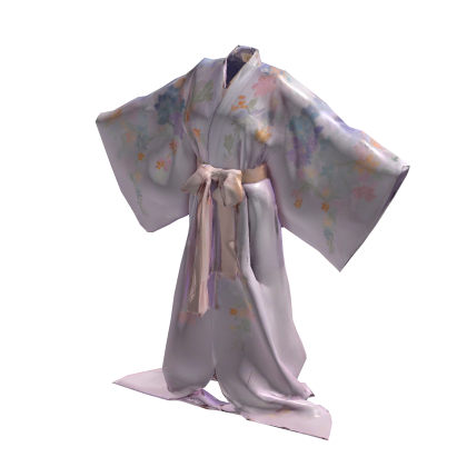 🌙 Kimono of Moonlit Blossoms