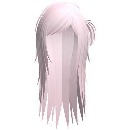 ʚ♡ɞ spiky side ponytail long hair light pink Roblox item