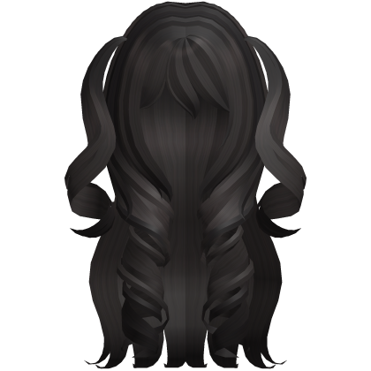 curly long princess pigtails brunette hair Roblox item