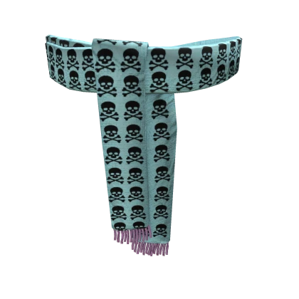Pastel Goth Short Skull Scarf | Roblox Item - Rolimon's