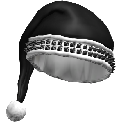 Black Studded Santa Hat Roblox item