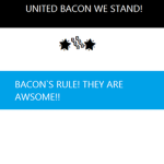 BACON HAIR NATIONAL EMPIRE OF UNITED BACONS!!